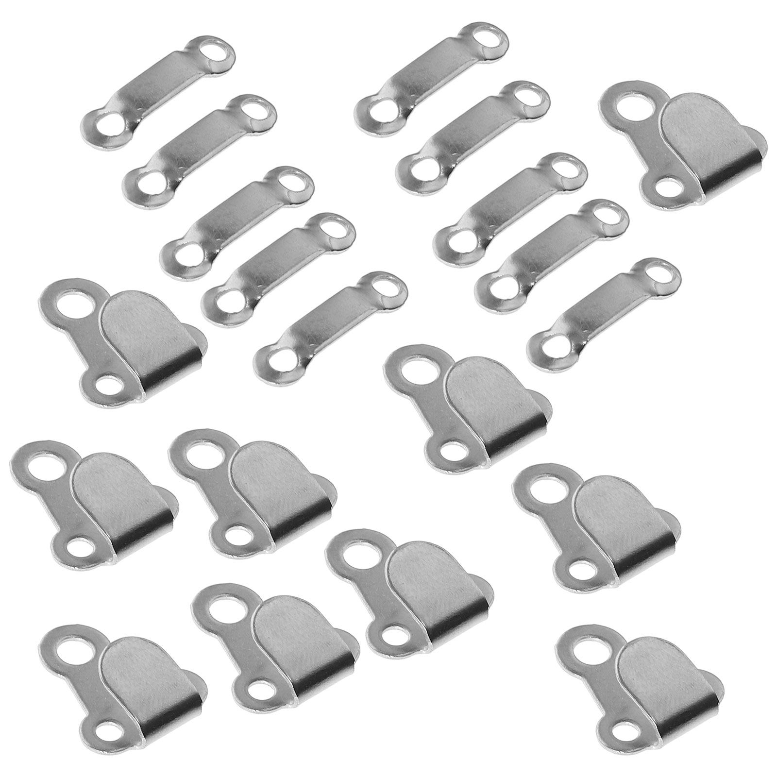 Hook Eye Fastener - 10 zestawów metalowych haczyków do spodni,