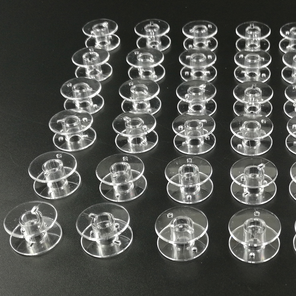 Thread Bobbins Empty - 50Pcs Plastikowe puste szpule druciane Szpulki