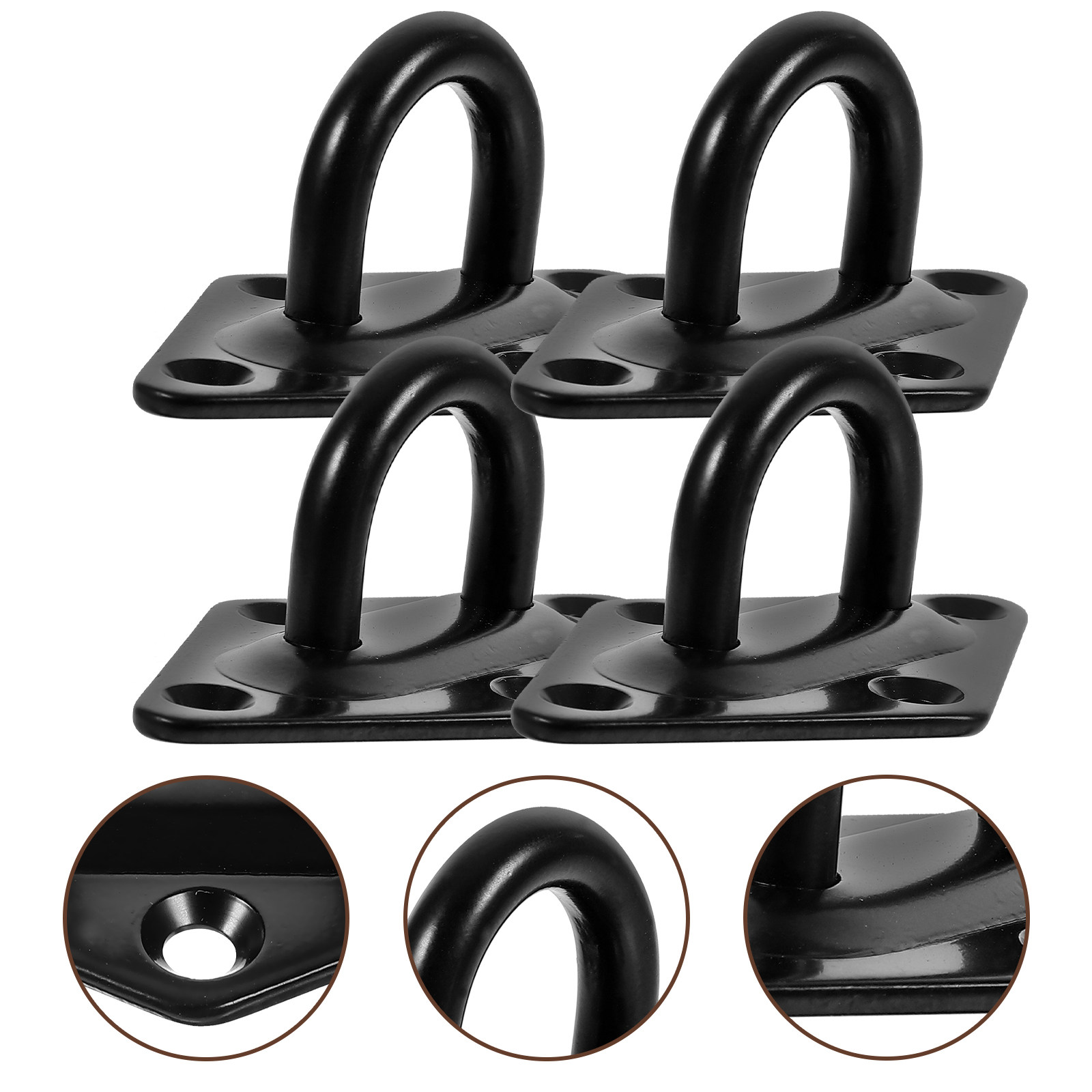 Hook Eye Fastener - Stal nierdzewna 4 szt. Płytka z