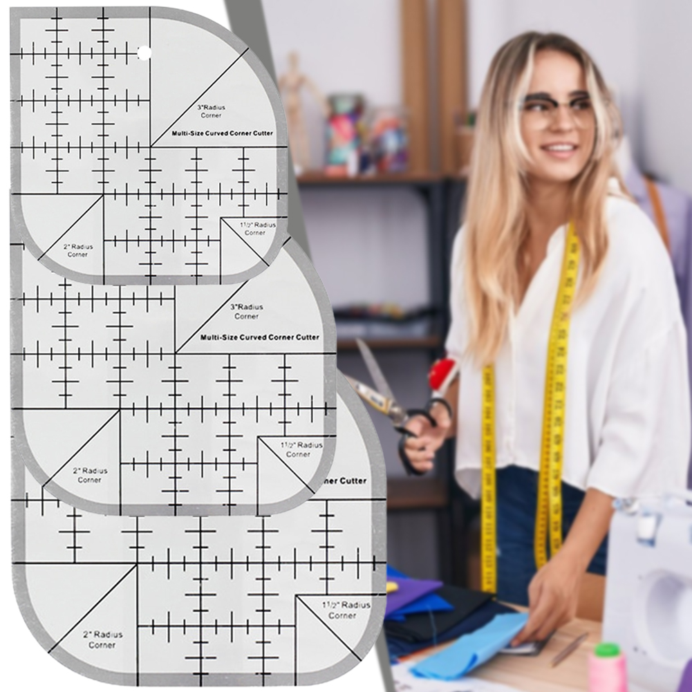Quilting Ruler Square - Linijka do cięcia narożnikw zakrzywionych antypoślizgowa