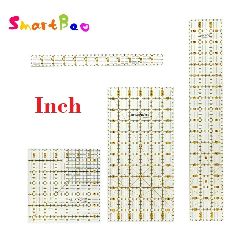 Quilting Ruler Square - Pikowanie akrylowe patchworkowa linijka z podwójne