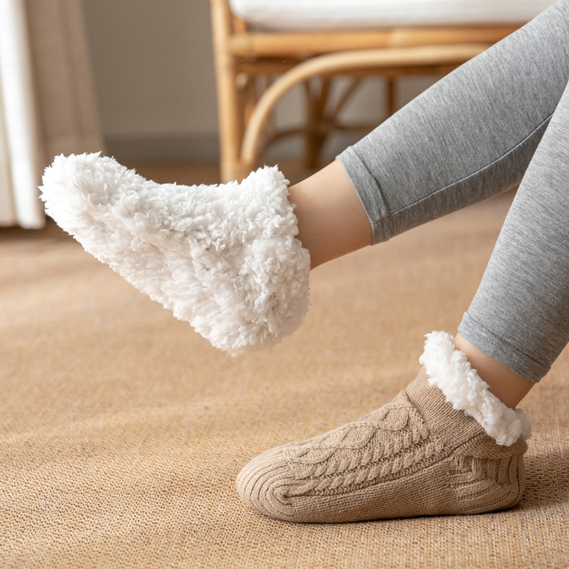 Sewing Cotton - Mntrerm zimowe skarpetki podłogowe dla dorosłych