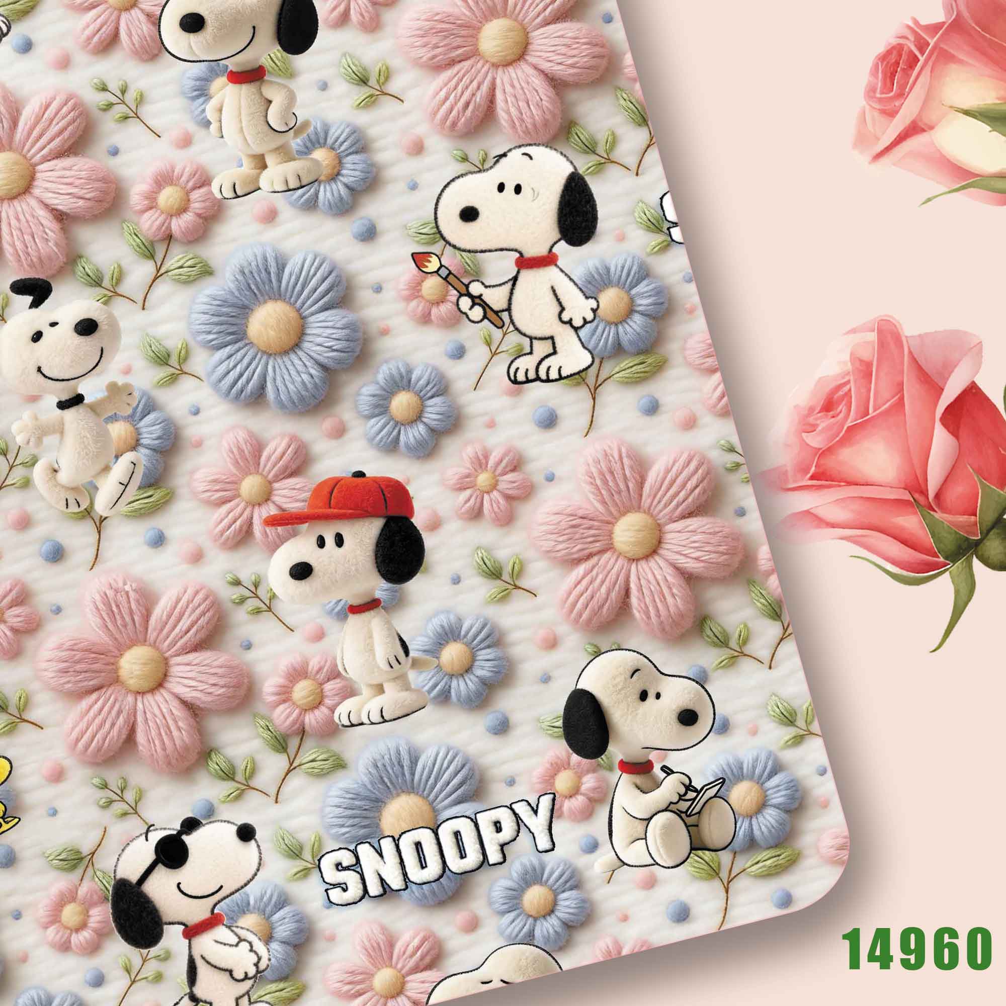 Sewing In Textile - Tkanina TAKARA TOMY Snoopy 140CM, poliestrowo-bawełniana