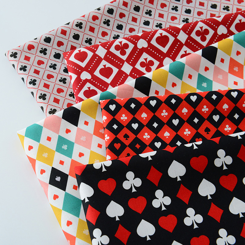 Sewing In Textile - Ins Poker Element Bawełniana tkanina z