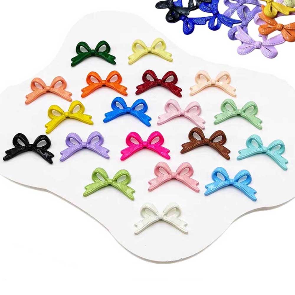 Sewing Art - 10 szt. Zawieszki kokardki ze stopu