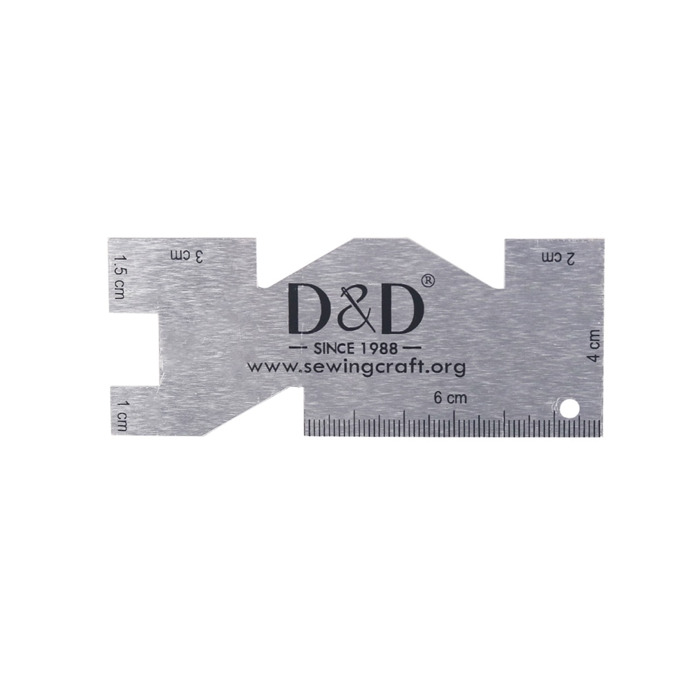 Sewing Gauge Ruler - Metalowy miernik linijka do pikowania wysokiej