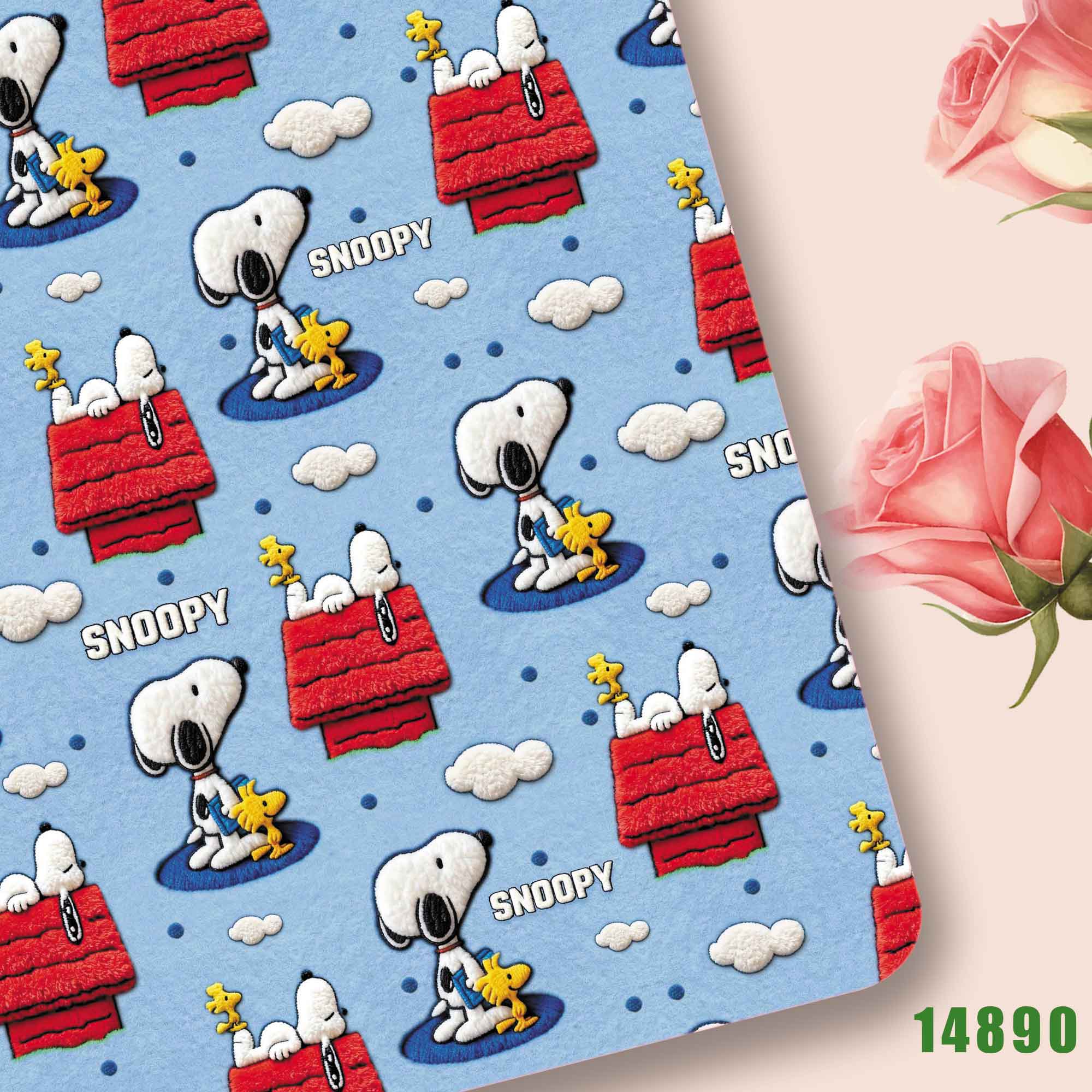 Sewing In Textile - Tkanina TAKARA TOMY Snoopy 140CM, poliestrowo-bawełniana
