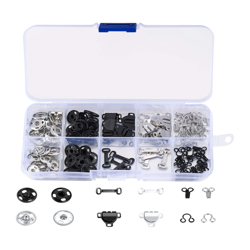 Hook Eye Fastener - Zestaw 100 szt. haczyków i oczek
