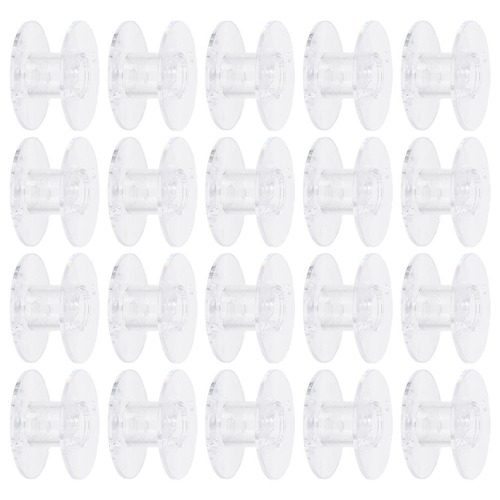 Thread Bobbins Empty - 60 szt. Plastikowe Przezroczyste Szpulki do