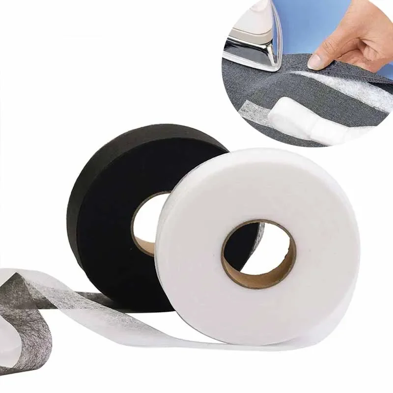 Hem Tape Fusible - 50M/rolka dwustronny włókninowy klej z tkaniny