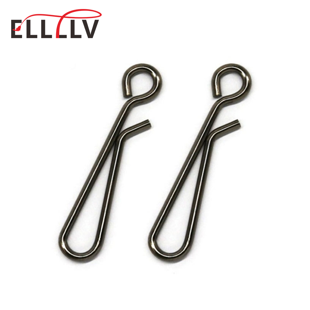 Hook Eye Fastener - 100 sztuk wędkarstwo morskie ze stali