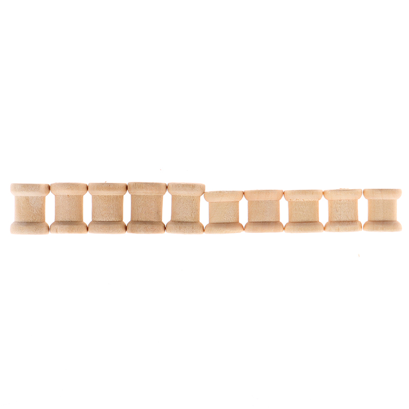 Thread Bobbins Empty - 100 szt. Drewniane puste szpulki na