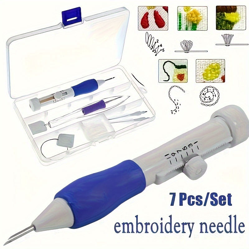 Sewing Necessities - 7-częściowy zestaw narzędzi do haftowania igłą,