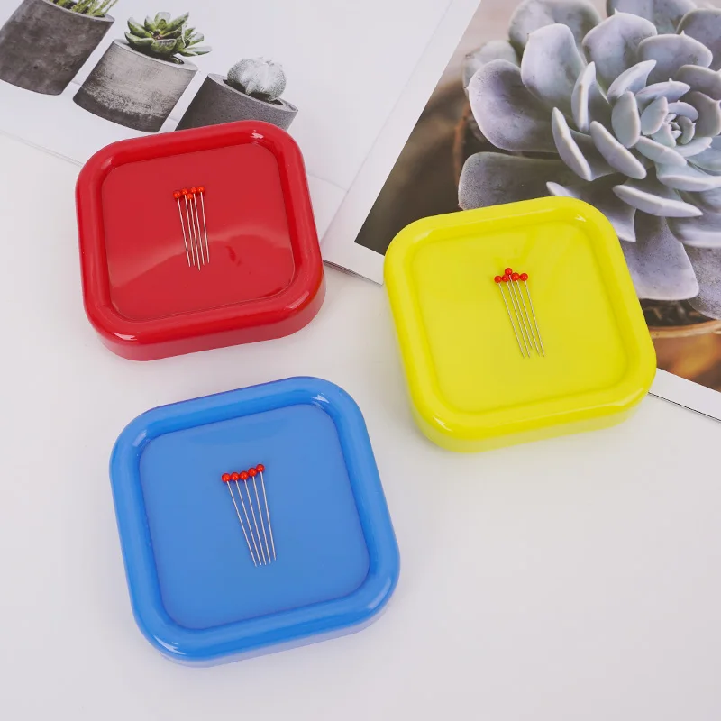Sewing Pin Cushion - Kolorowa kwadratowa igła magnetyczna do pozycjonowania