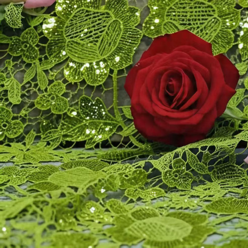 Sewing Eyelet Fabric - Wysokiej jakości ażurowa koronka w kolorze