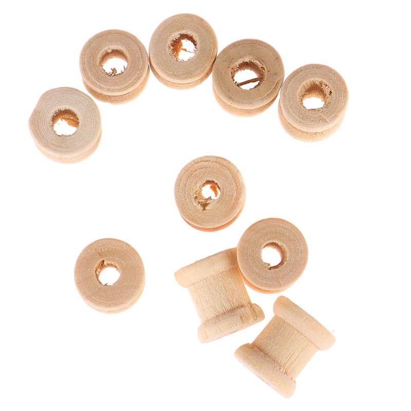 /KQM/100 SZT. Drewniane Puste  – Thread Bobbins Empty recenzja i cena