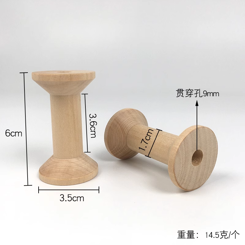5 sztuk/partia 60x35mm natural – Thread Bobbins Empty recenzja i cena