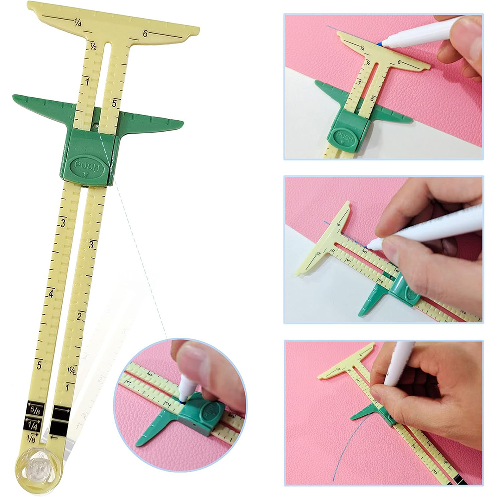 5 w 1 wskaźnik przesuwny narzę – Sewing Gauge Ruler recenzja i cena