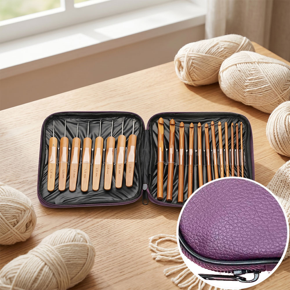 Zestaw 74 bambusowych szydełek – Sewing Necessities recenzja i cena
