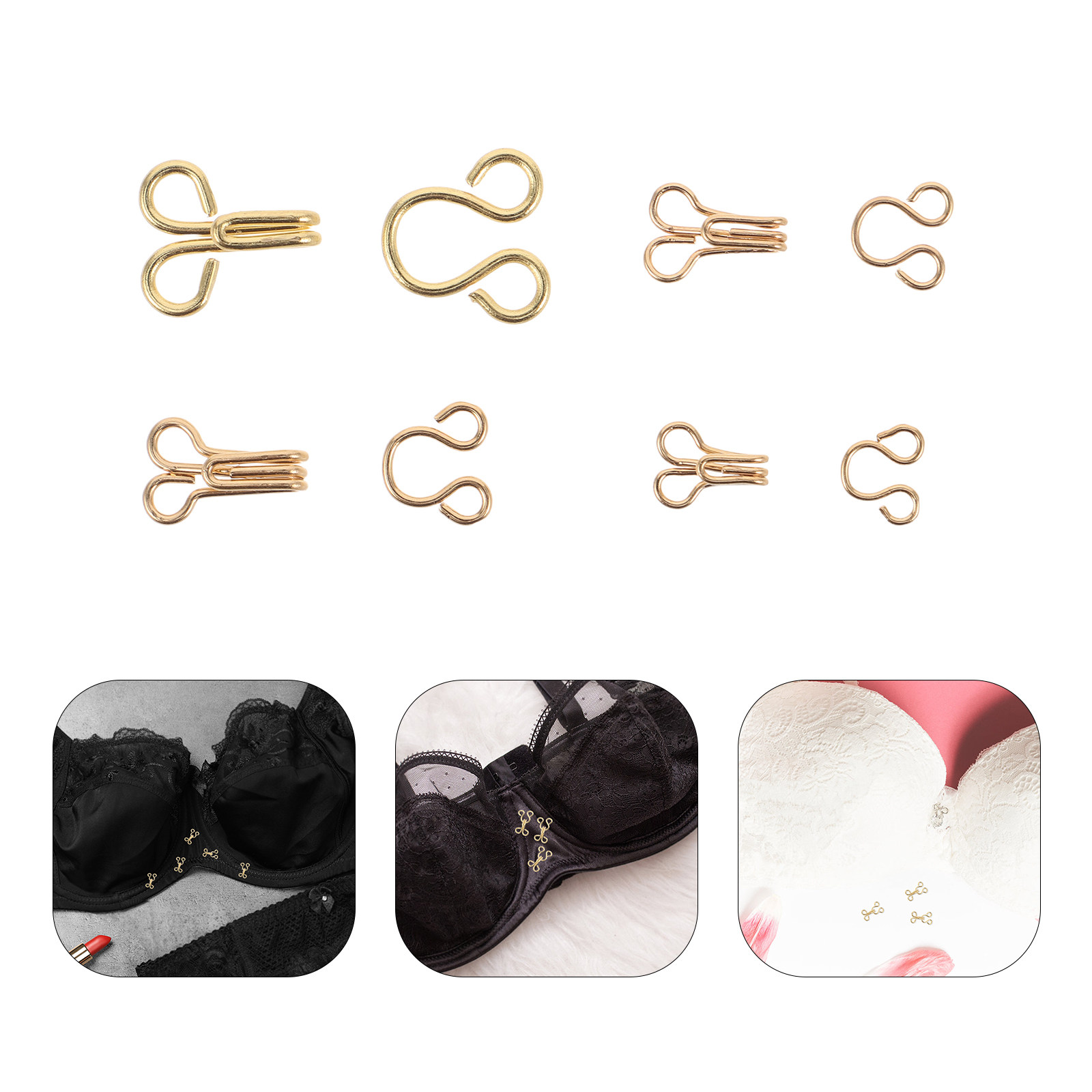 80 Par Metalowych Haczyków i O – Hook Eye Fastener recenzja i cena