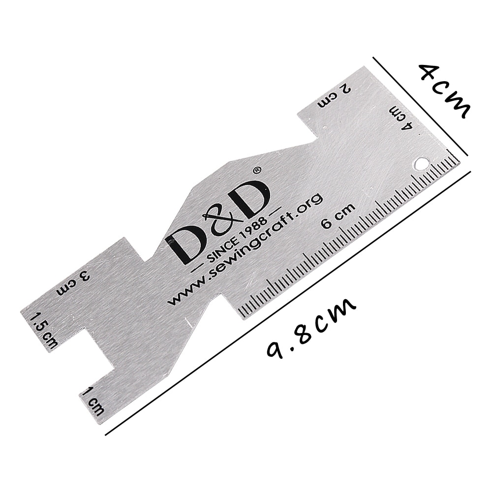 Metalowy miernik linijka do pi – Sewing Gauge Ruler recenzja i cena