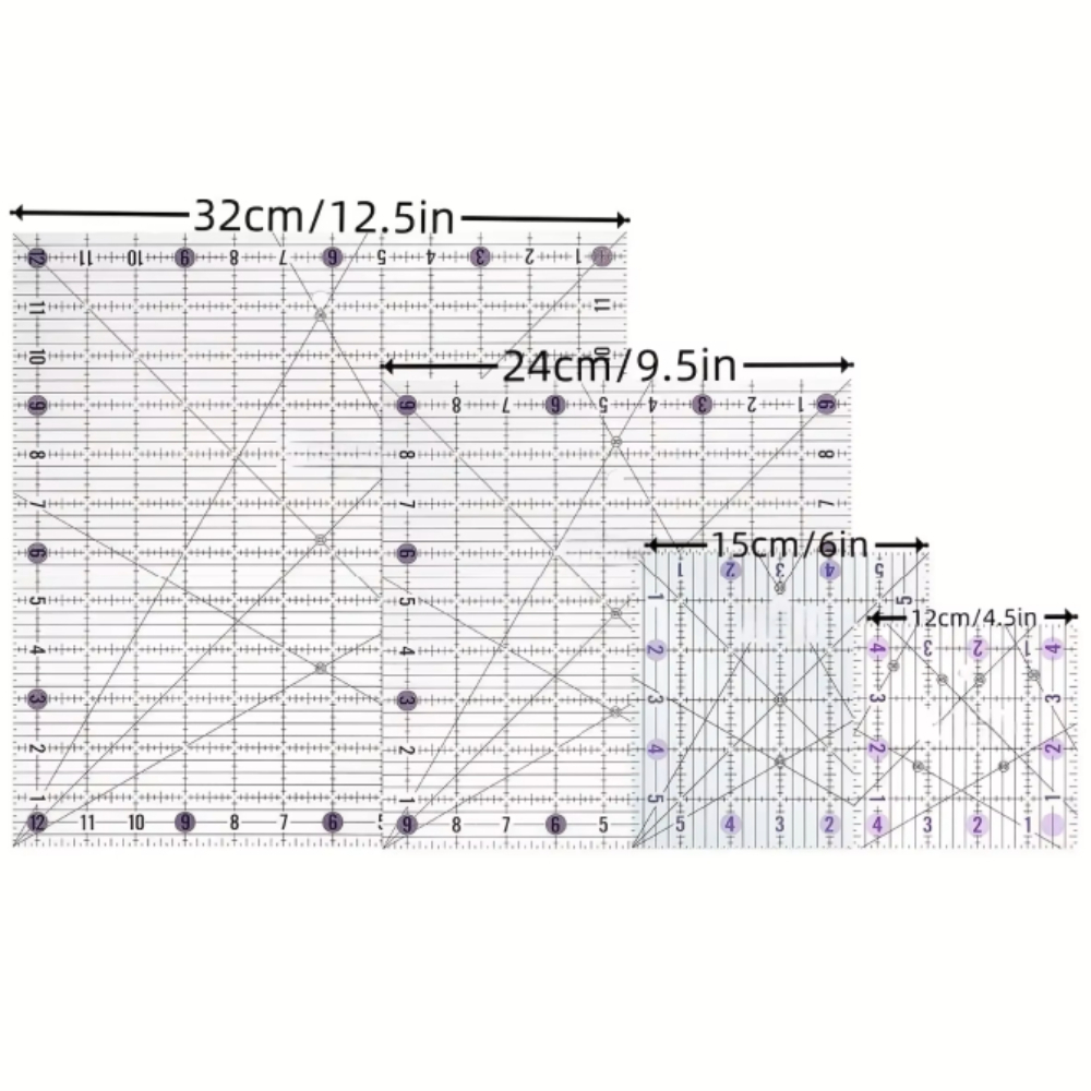 Zestaw 4 kwadratowych akrylowy – Quilting Ruler Square recenzja i cena