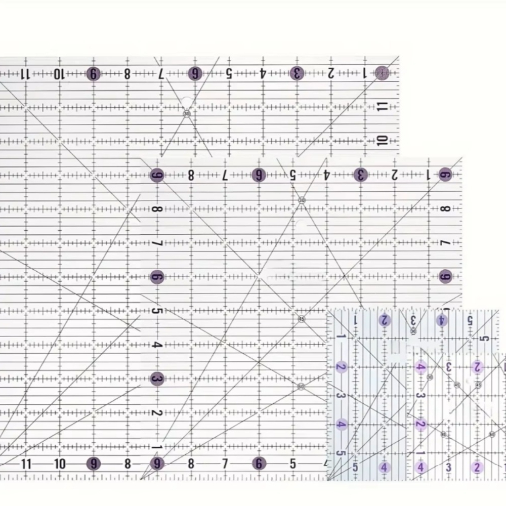 Zestaw 4 kwadratowych akrylowy – Quilting Ruler Square recenzja i cena