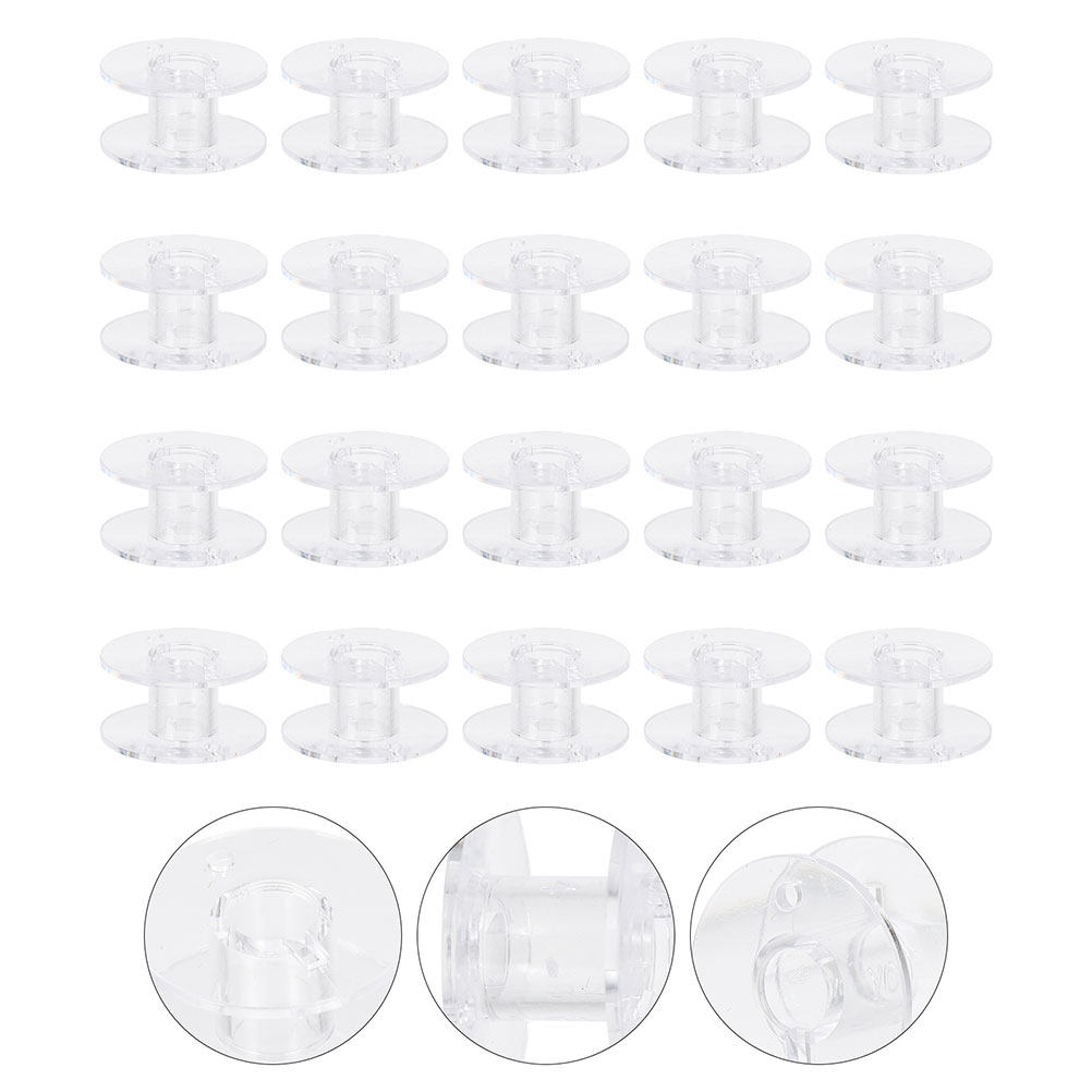 60 szt. Plastikowe Przezroczys – Thread Bobbins Empty recenzja i cena