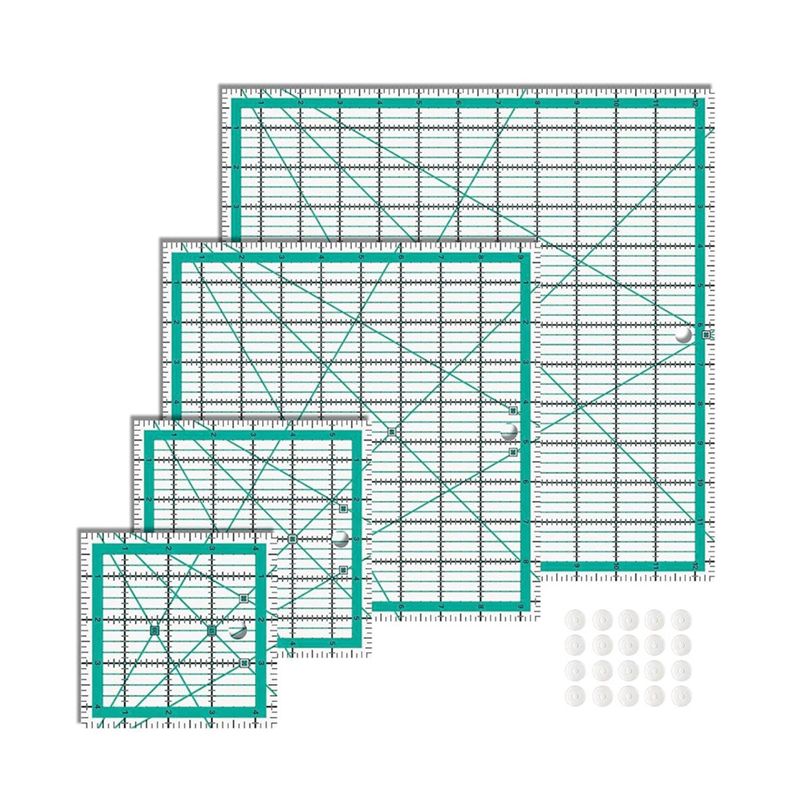 Linijki do patchworku AEE4, 4  – Quilting Ruler Square recenzja i cena