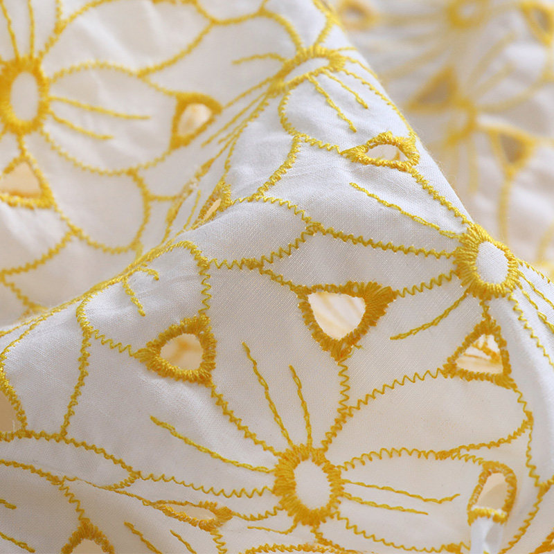 Tkanina koronkowa z haftowanym – Sewing Eyelet Fabric recenzja i cena